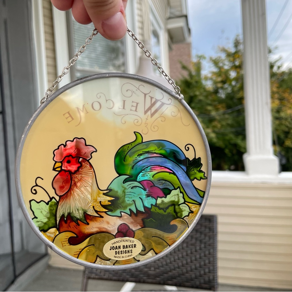 Joan Baker Design Rooster Suncatcher (NWOT) - Picture 6 of 8